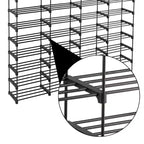 Étagère à Chaussures 10 Niveaux, Organisateur de Rangement pour Chaussures, Meuble de Rangement pour 72 Paires de Chaussures pour Placard