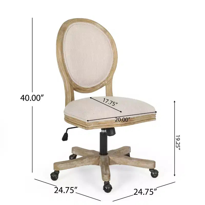 Christopher Knight Home Chaise de bureau réglable Mamie avec pivot et levage