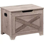 Banc de rangement Acekool avec couvercle relevable - Siège et organisateur d'entrée en bois rustique