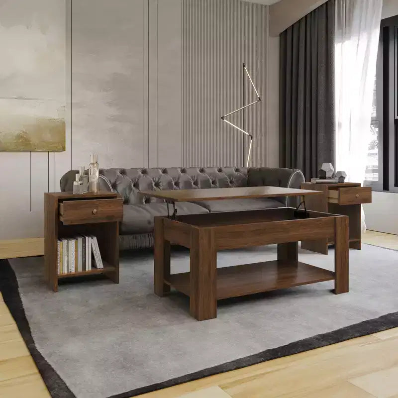 Ensemble de 3 tables basses Magnolia pour la maison