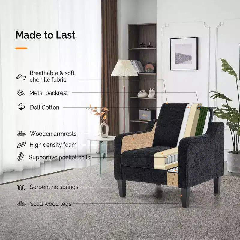 Karl Home | Fauteuil simple de 29,9 pouces de large