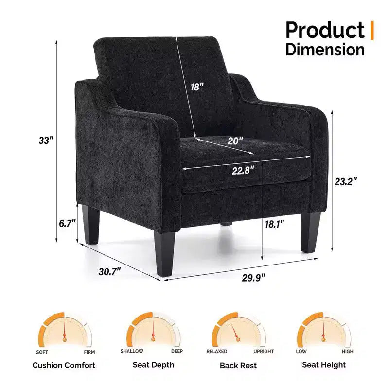 Karl Home | Fauteuil simple de 29,9 pouces de large