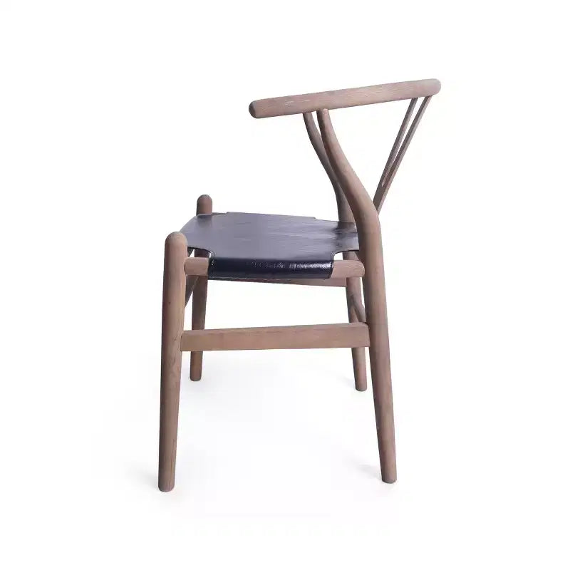 Chaise de salle à manger Christopher Knight Home Gessford en similicuir rustique et bois de frêne