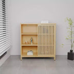 GDFStudio Smedley Modern 32.9 Bamboo Storage Cabinet with Single Door
