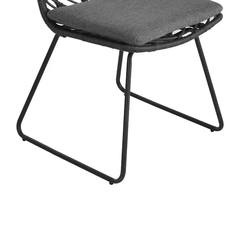 MAYEERTY Lot de 2 Chaises Avec 2 Coussins Gris Assise Confortable pour Salon Salle à Manger