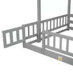 Lit superposé Whisen double sur plein avec toboggan et escalier de rangement