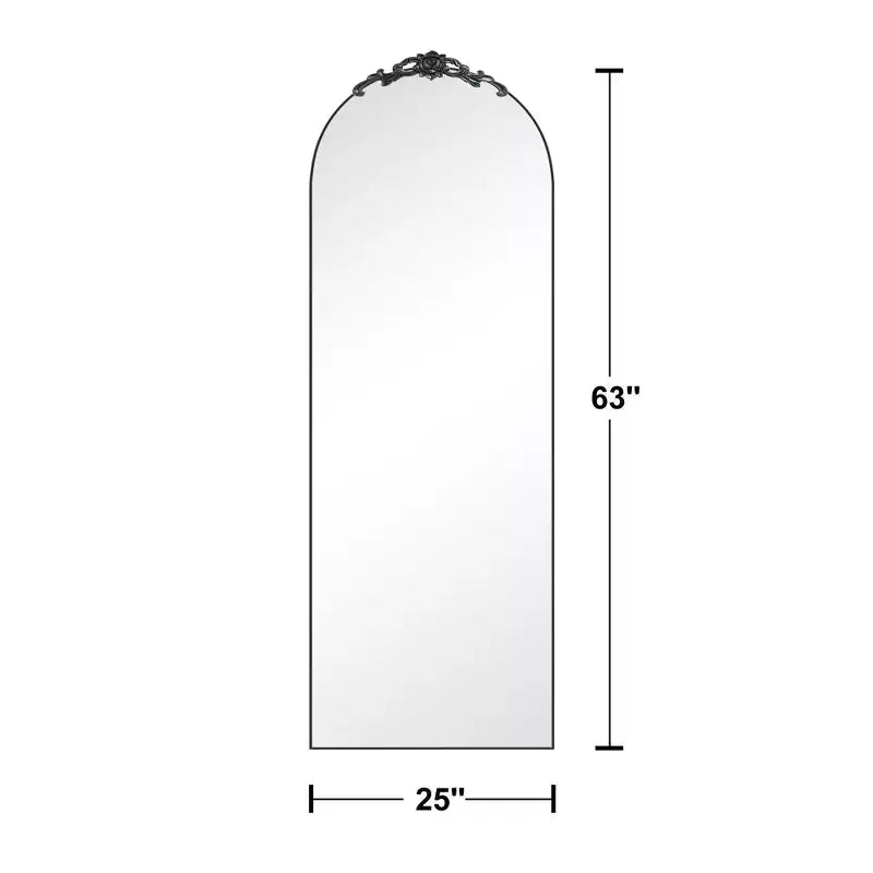 Miroir sur pied en bois à angle droit