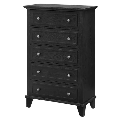 5 Drawers Dresser for Bedroom, 48 Tall Dressers & Chests of Drawers with Storage, Large Drawer Farmhouse Dresser for Closet