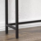 Console avec plateau en MDF et cadre en métal - Style minimaliste, table d'appoint de canapé, table d'entrée