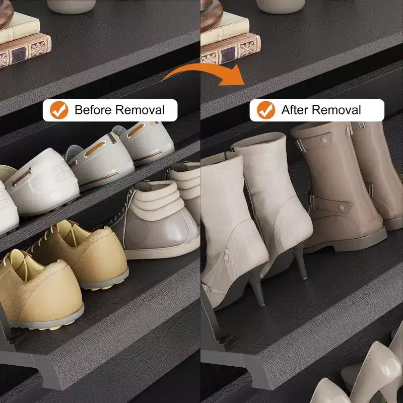 Meuble à chaussures avec tiroirs basculants, meuble de rangement à chaussures moderne pour entrée, meuble à chaussures en bois avec étagère réglable