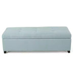 Banc ottoman de rangement capitonné contemporain Gannon GDFStudio