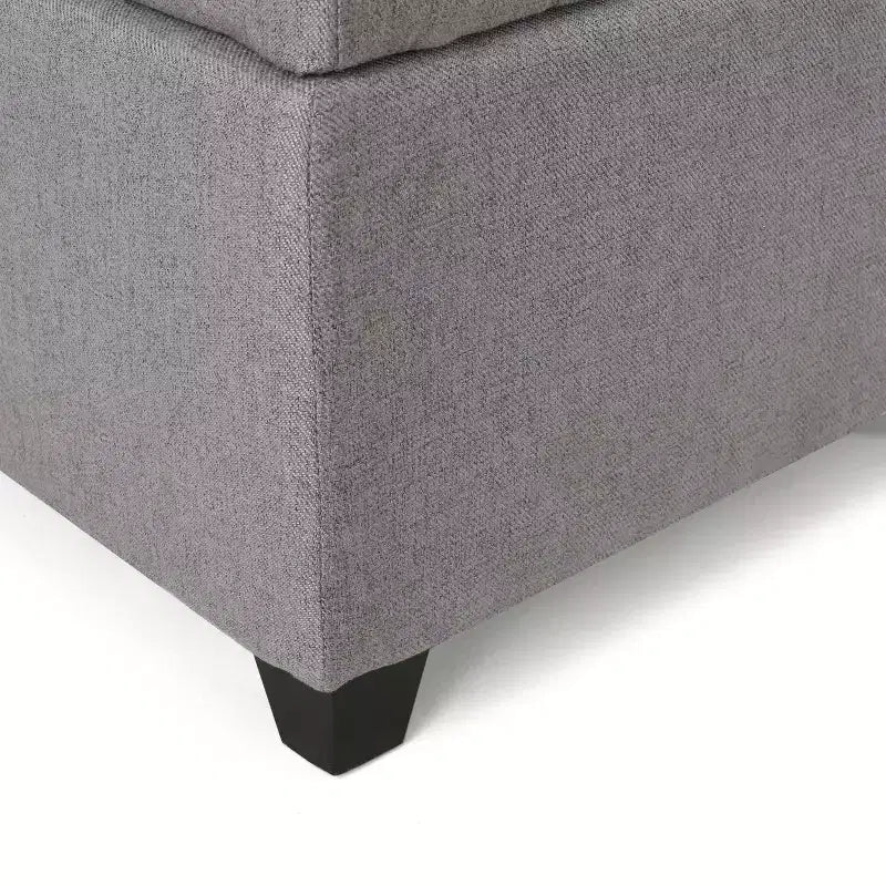 Banc ottoman de rangement capitonné contemporain Gannon GDFStudio