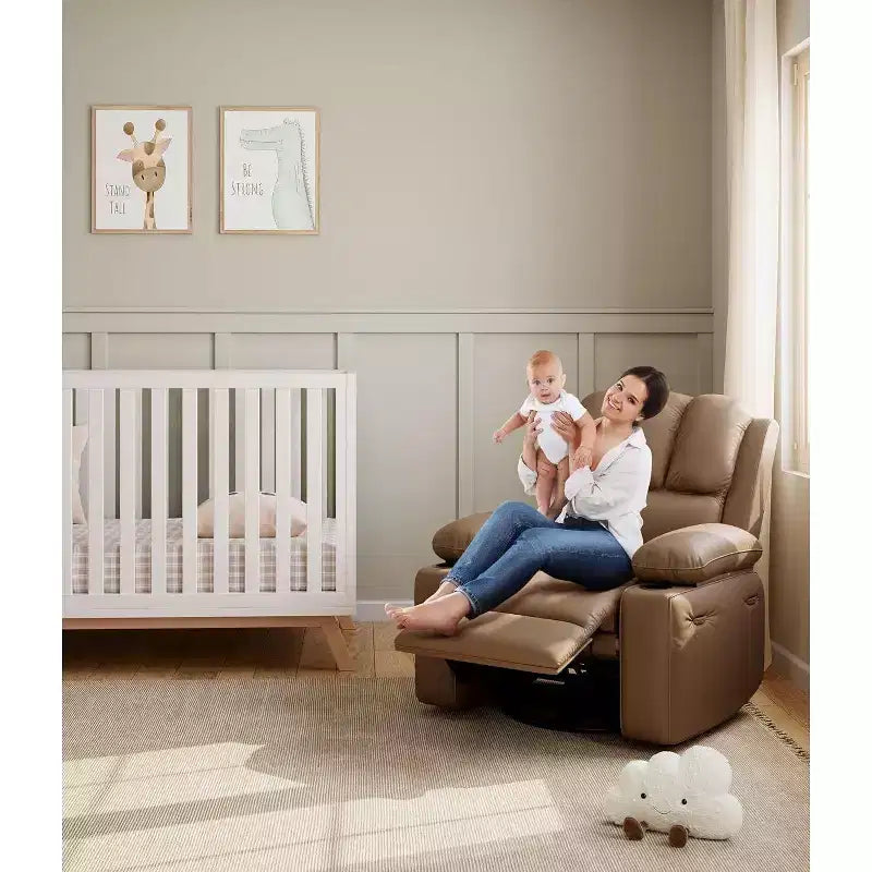 Canapé inclinable électrique Acekool avec massage, fonction pivotante et bascule, port USB, porte-gobelets, poches latérales, siège extra large, salon