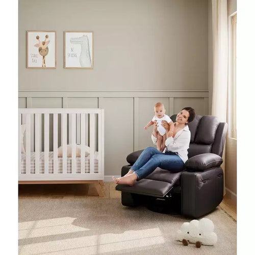 Canapé inclinable électrique Acekool avec massage, fonction pivotante et bascule, port USB, porte-gobelets, poches latérales, siège extra large, salon