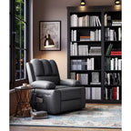 Canapé inclinable électrique Acekool avec massage, fonction pivotante et bascule, port USB, porte-gobelets, poches latérales, siège extra large, salon