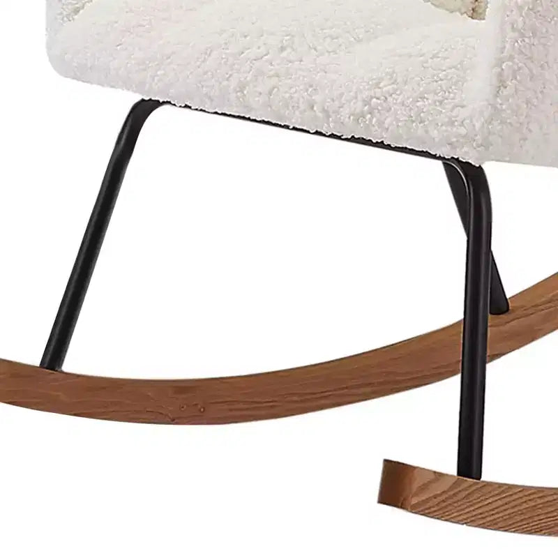 Fauteuil à bascule moderne avec dossier haut, accoudoirs, design ergonomique, chaise longue inclinable