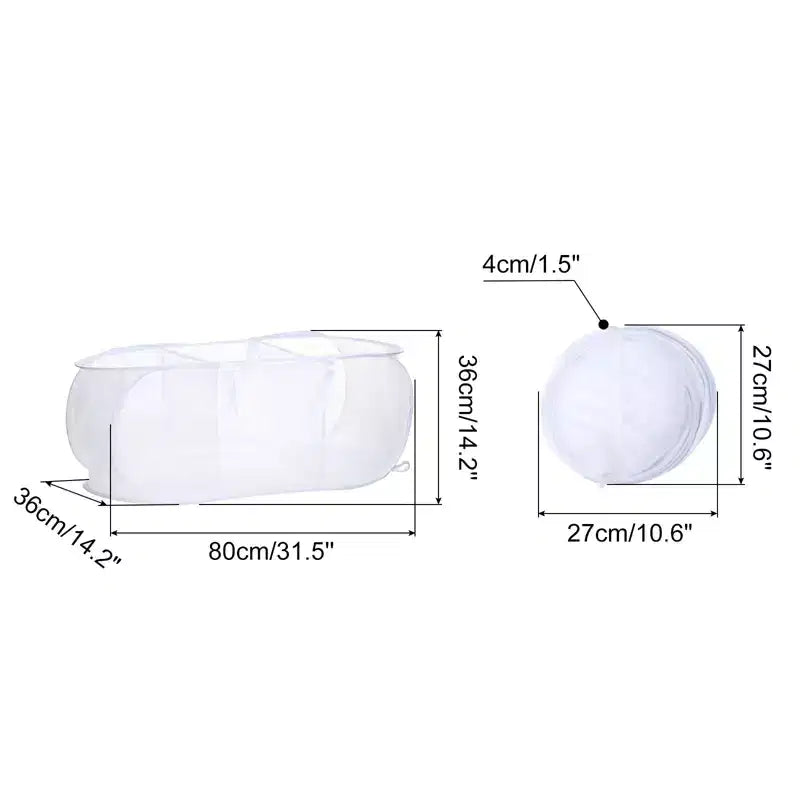 Panier à linge en maille pliable à compartiment Unique Bargains 1 pièce