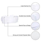 Panier à linge en maille pliable à compartiment Unique Bargains 1 pièce
