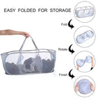 Panier à linge en maille pliable à compartiment Unique Bargains 1 pièce