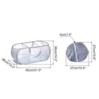 Panier à linge en maille pliable à compartiment Unique Bargains 1 pièce