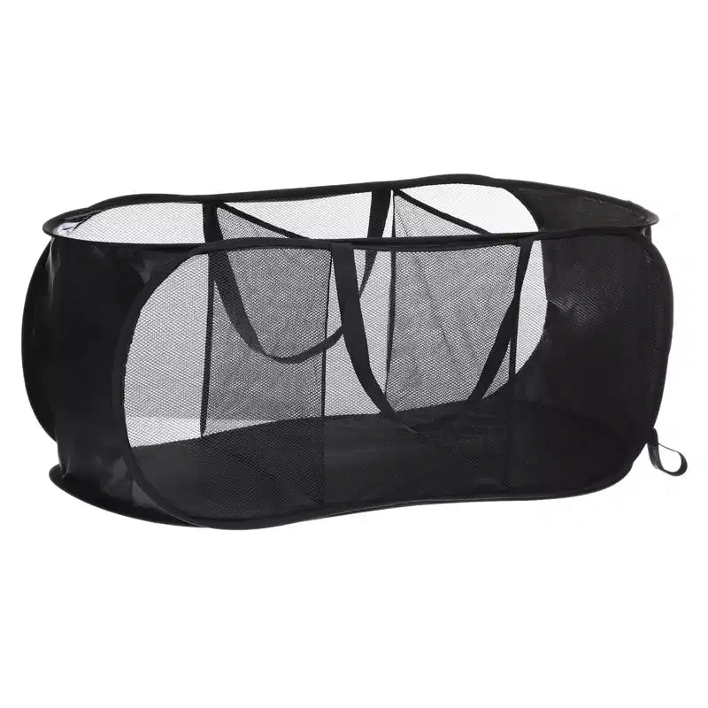 Panier à linge en maille pliable à compartiment Unique Bargains 1 pièce