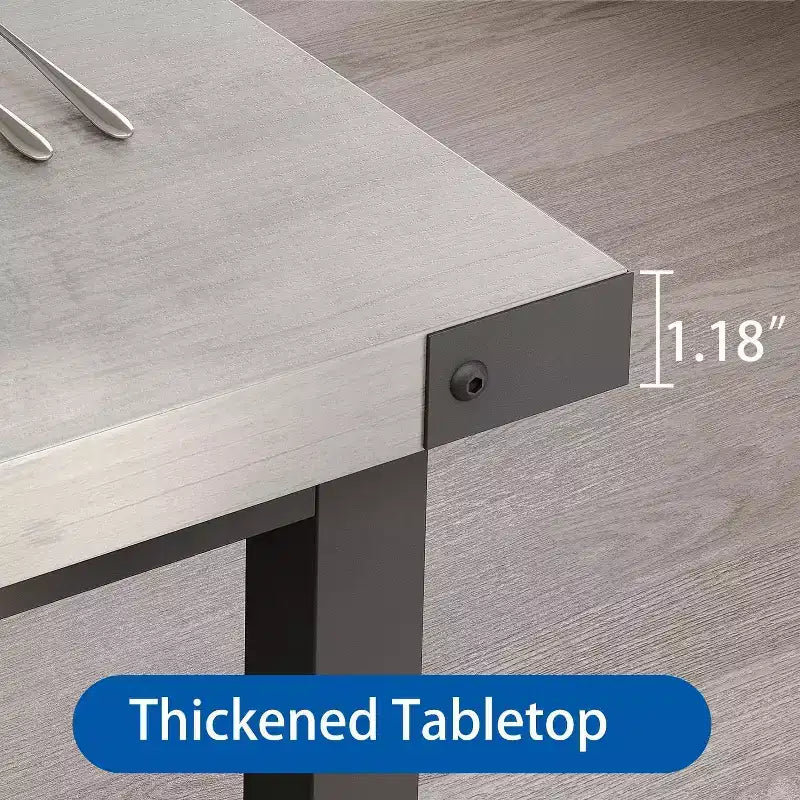 Table de salle à manger moderne pour 6-8 personnes, table de salle à manger industrielle de 180 cm pour maison/cuisine