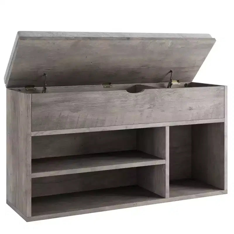 Banc à chaussures avec coussin, banc d'entrée avec étagère réglable, banc à chaussures de rangement dissimulé, étagère à chaussures en bois, pour entrée, couloir