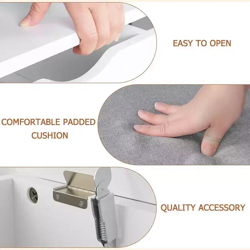 Banc à chaussures avec coussin, banc d'entrée avec étagère réglable, banc à chaussures de rangement dissimulé, étagère à chaussures en bois, pour entrée, couloir