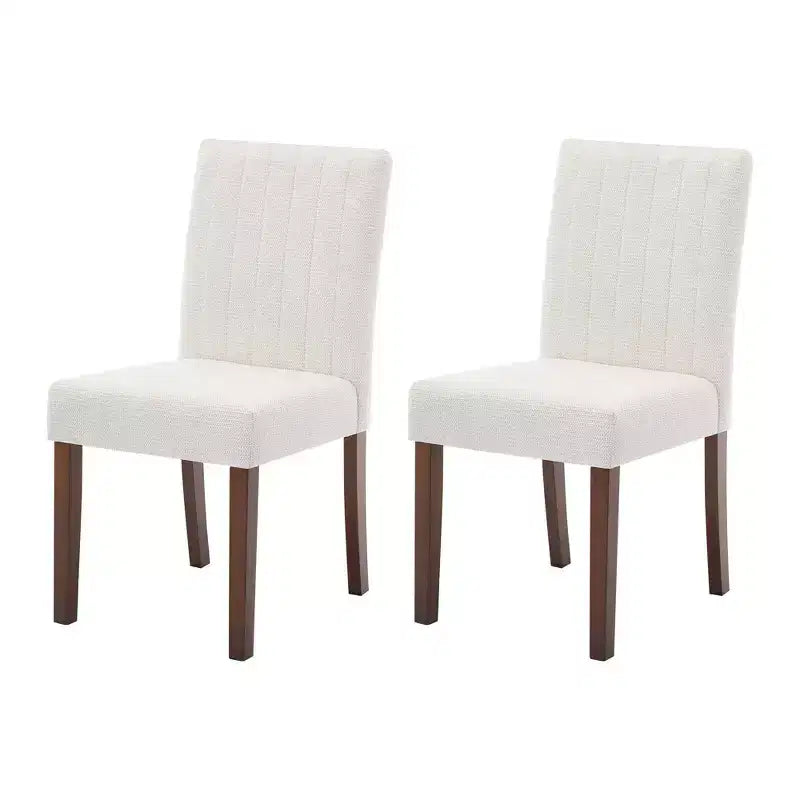 Wood Dining Chair CY-Direct Stripe Base 25018A 2-Pack with Durable Wood Construction, Comfortable Seating, Stylish Design, Easy Assembly