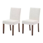 Wood Dining Chair CY-Direct Stripe Base 25018A 2-Pack with Durable Wood Construction, Comfortable Seating, Stylish Design, Easy Assembly