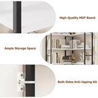 Hush Sun Bibliothèque d'angle réversible à 5 niveaux – Étagère industrielle de 174 cm, 22,7 kg/étagère pour bureau à domicile