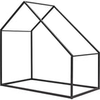 Lit Cabane Enfant Acekool - Cadre Métallique Simple avec Toit