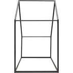 Lit Cabane Enfant Acekool - Cadre Métallique Simple avec Toit