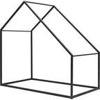 Lit Cabane Enfant Acekool - Cadre Métallique Simple avec Toit