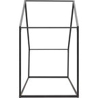 Lit Cabane Enfant Acekool - Cadre Métallique Simple avec Toit