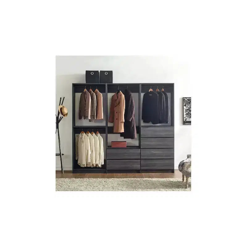 HomeStock Prosper Système de placard en bois autoportant type dressing