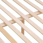 Lit superposé double sur double avec échelle, cadre en bois avec barrières de sécurité hautes pour enfants, aucun sommier tapissier requis, robuste et peu encombrant, blanc