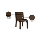 Meridian Furniture, Chaises de salle à manger en velours Kai, lot de 2