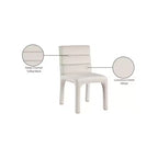 Meridian Furniture, Chaises de salle à manger en velours Kai, lot de 2