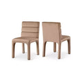 Meridian Furniture, Chaises de salle à manger en velours Kai, lot de 2
