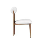 Meridian Furniture, Chaises de salle à manger Dario en cuir vegan, lot de 2