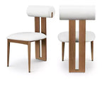 Meridian Furniture,Dario Vegan Leather Dining Chair, Set of 2