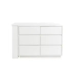 Bureau d'angle moderne en bois en forme de L Adela avec tiroirs de GDFStudio