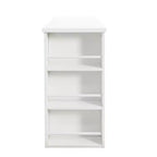 Bureau d'angle moderne en bois en forme de L Adela avec tiroirs de GDFStudio