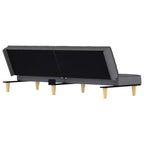 vidaXL Canapé-lit Tissu gris foncé (100 % polyester), contreplaqué, mousse Standard
