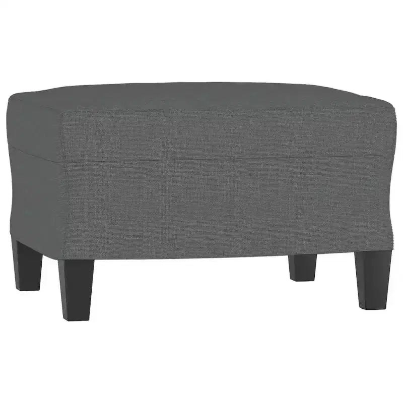 vidaXL Ensemble de canapés Tissu gris foncé (100 % polyester), métal, textilène, contreplaqué