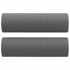 vidaXL Ensemble de canapés Tissu gris foncé (100 % polyester), métal, contreplaqué, textilène