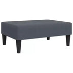 vidaXL Ensemble de canapés Velours gris foncé (100 % polyester), Bois, Plastique Standard