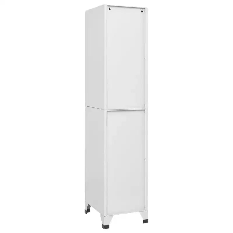 vidaXL Casier Gris Acier Armoire moyenne Rectangulaire Industrielle