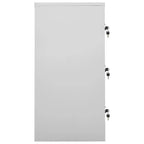 vidaXL Armoire de rangement - Design moderne Acier Organiseur de rangement avec 9 casiers - Convient aux écoles, bureaux et maisons - Gris et Rouge